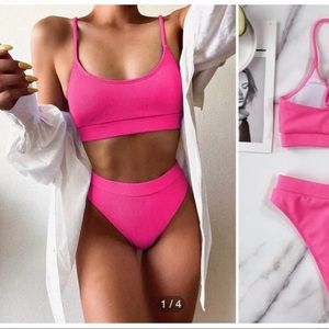 NEW. SHEIN Pink Bikini (S)